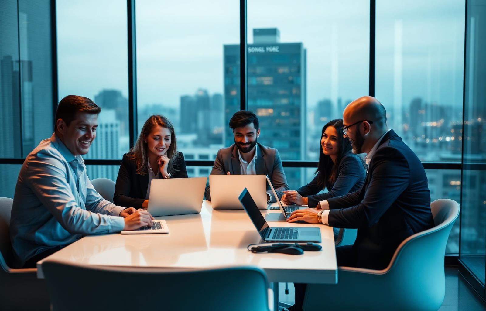 Aurycom consultants collaborating on a global IT engagement
